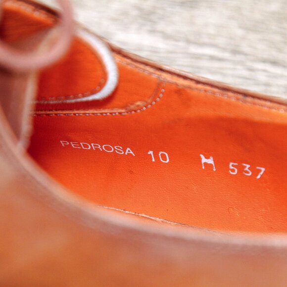 $425 Nordstrom MEZLAN Pedrosa 10 M Derby Tan * add $15 new Trees main image 13